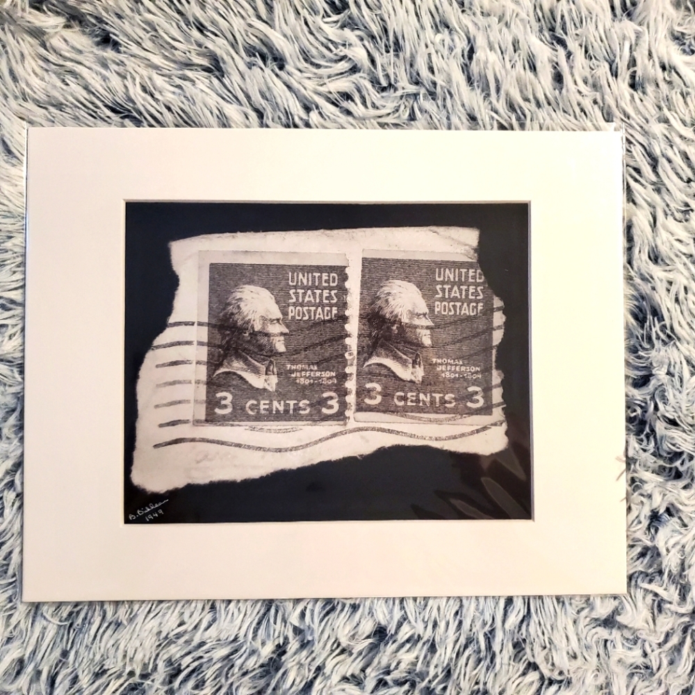 Vintage Postage Stamp Photo